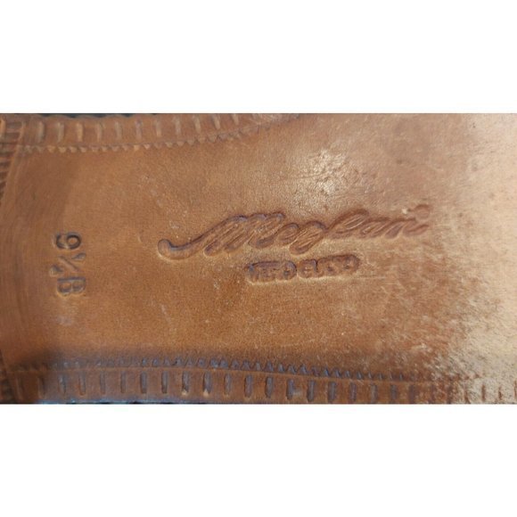 MEZLAN Napoli  Brown Leather Cap Toe Oxford Dress Shoes Mens Size‎ 9.5B - Picture 12 of 13